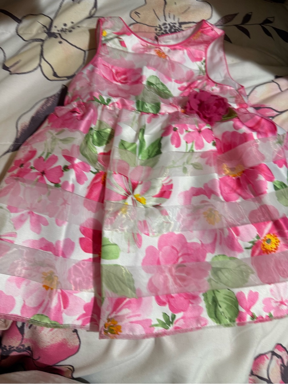 Carter's Gold Shimmery Ruffle Dress - Picture 10 of 16